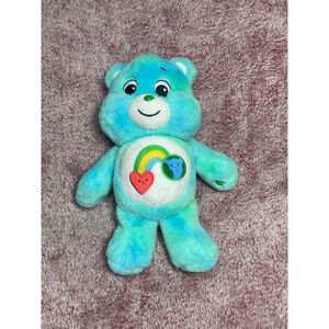 Care Bears Blue Green Stuffed Animal 14 inch